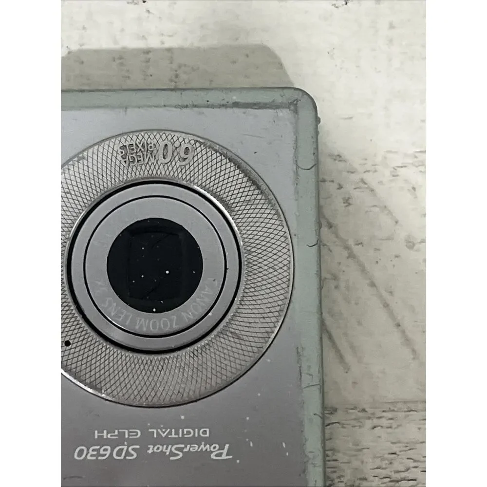 Canon PowerShot SD630 Digital ELPH Camera 6.0MP 3X Zoom Silver Lightweigh Tested